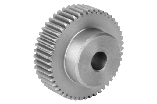 Spur gears in steel, module 1 toothing milled, straight teeth