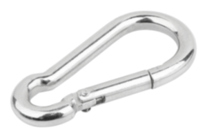 Carabiner clip DIN 5299, steel  Form C