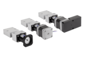 Positioning stages short with coaxial electric drive