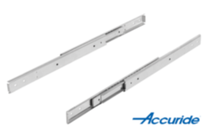 Stainless steel telescopic slides for side mounting, full extension, load capacity up to 80 kg Stainless steel telescopic slides for side mounting, full extension, load capacity up to 80 kg