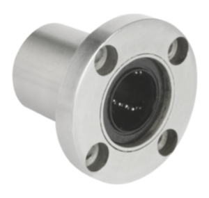 Linear ball bearings with round flange