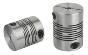 Beam couplings stainless steel with clamping hubs