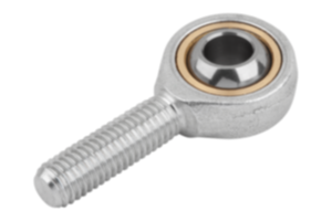 Rod ends with plain bearing external thread, steel, DIN ISO 12240-1 maintenance-free