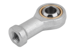 Rod ends with plain bearing internal thread, steel, DIN ISO 12240-1 maintenance-free