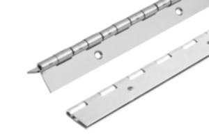 Spring assisted piano hinges, stainless steel Spring assisted piano hinges, stainless steel