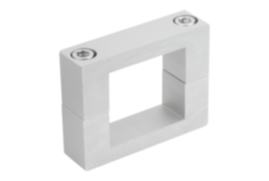 Flange clamps, aluminium, for square linear actuators Flange clamps, aluminium, for square linear actuators