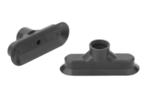 Flachsauggreifer oval mit separater Befestigung Flachsauggreifer oval mit separater Befestigung