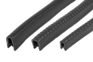 Kantenschutzdichtprofile mit integriertem Stahldrahtkern, Form F
