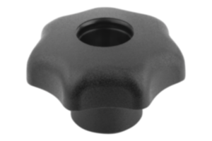 Sterngriffe DIN 6336 - M 8 - Kopf 40mm - Kunststoff schwarz - Gewindebuchse  Stahl verzinkt