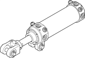 Hinge clamp cylinders DW